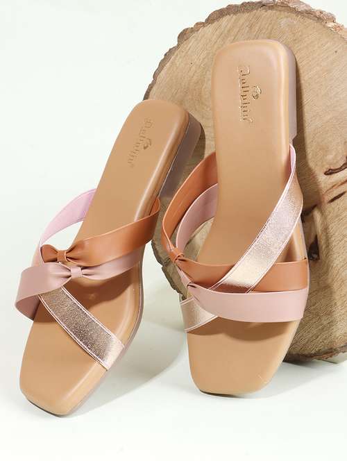 women solid slip on flats - 22078293 - Standard Image - 0