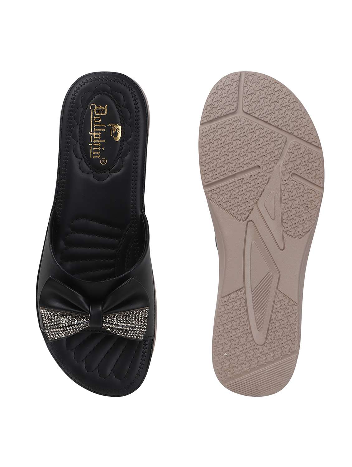 women black slip on wedges - 22078298 - Standard Image - 4