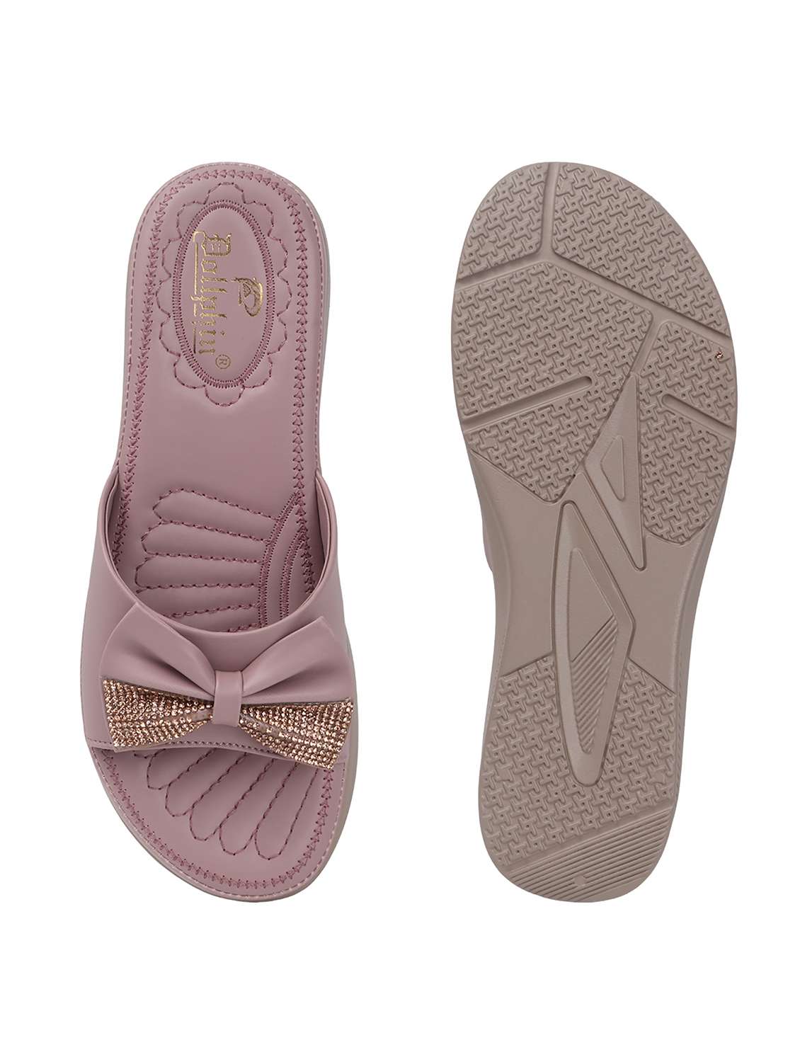 women taupe slip on wedge - 22078300 - Standard Image - 4