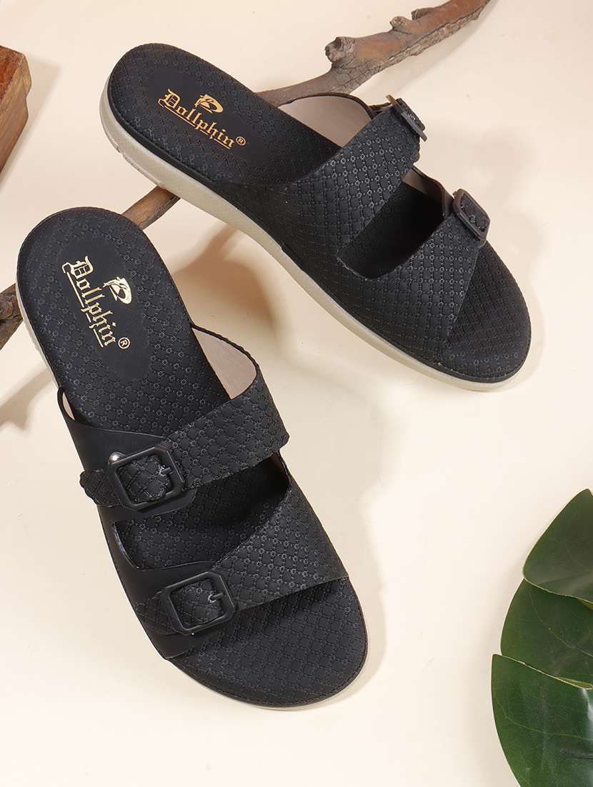 women solid slip on flats