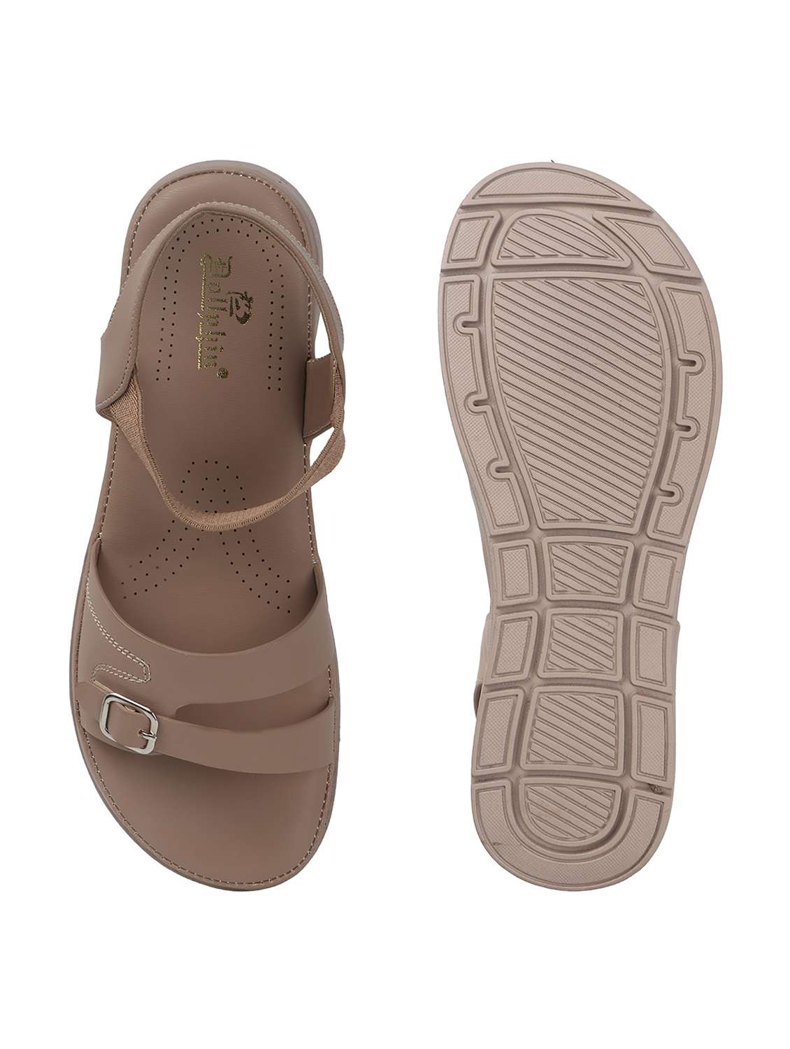 women solid back strap wedge - 22078310 - Standard Image - 4