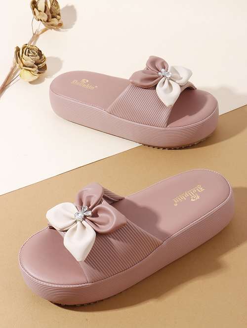 women solid slip on wedges - 22078319 - Standard Image - 0