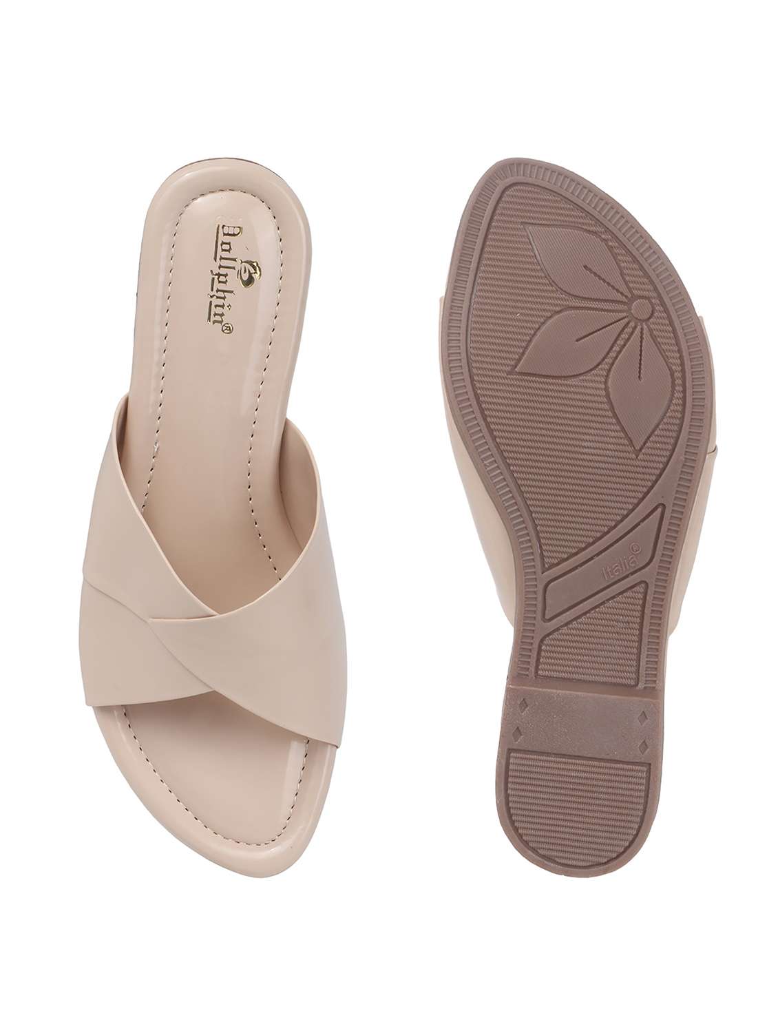 women beige solid slip on flats - 22078332 - Standard Image - 4