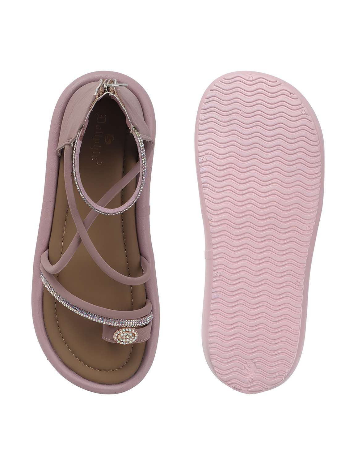 women solid strappy gladiator flats - 22078346 -  Standard Image - 4