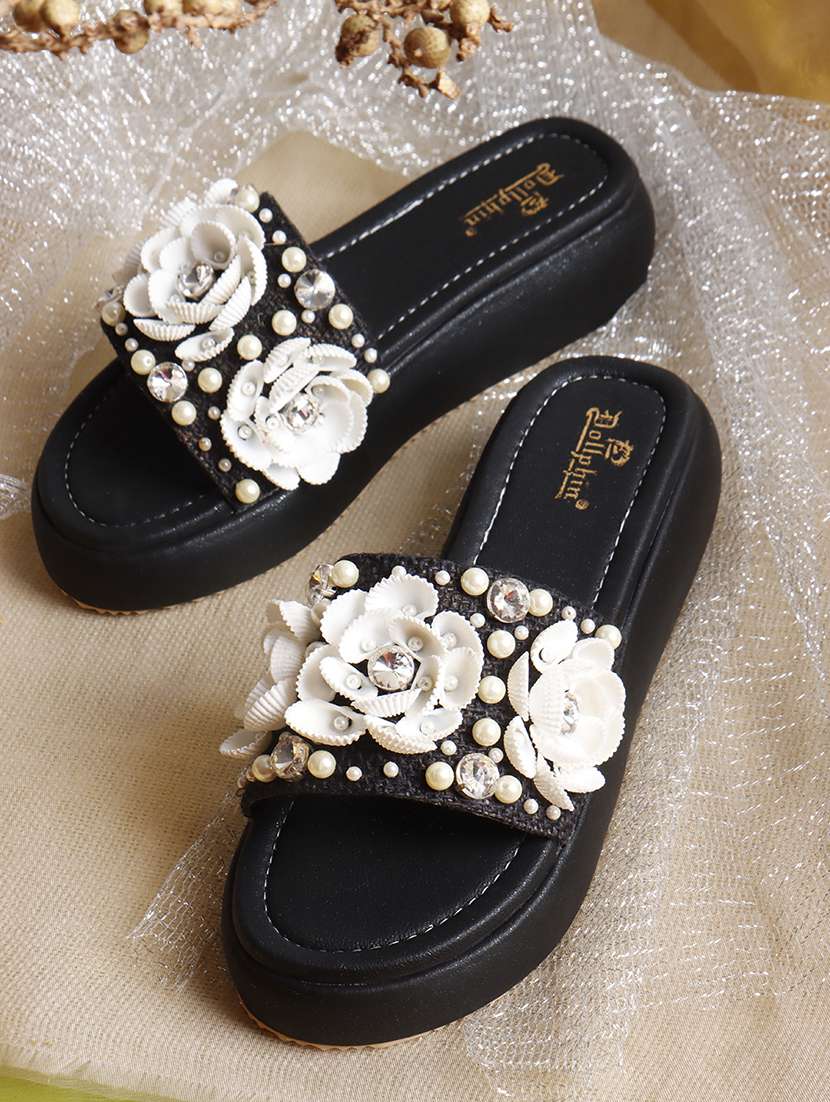women embellished slip on wedge - 22078350 -  Zoom Image - 0