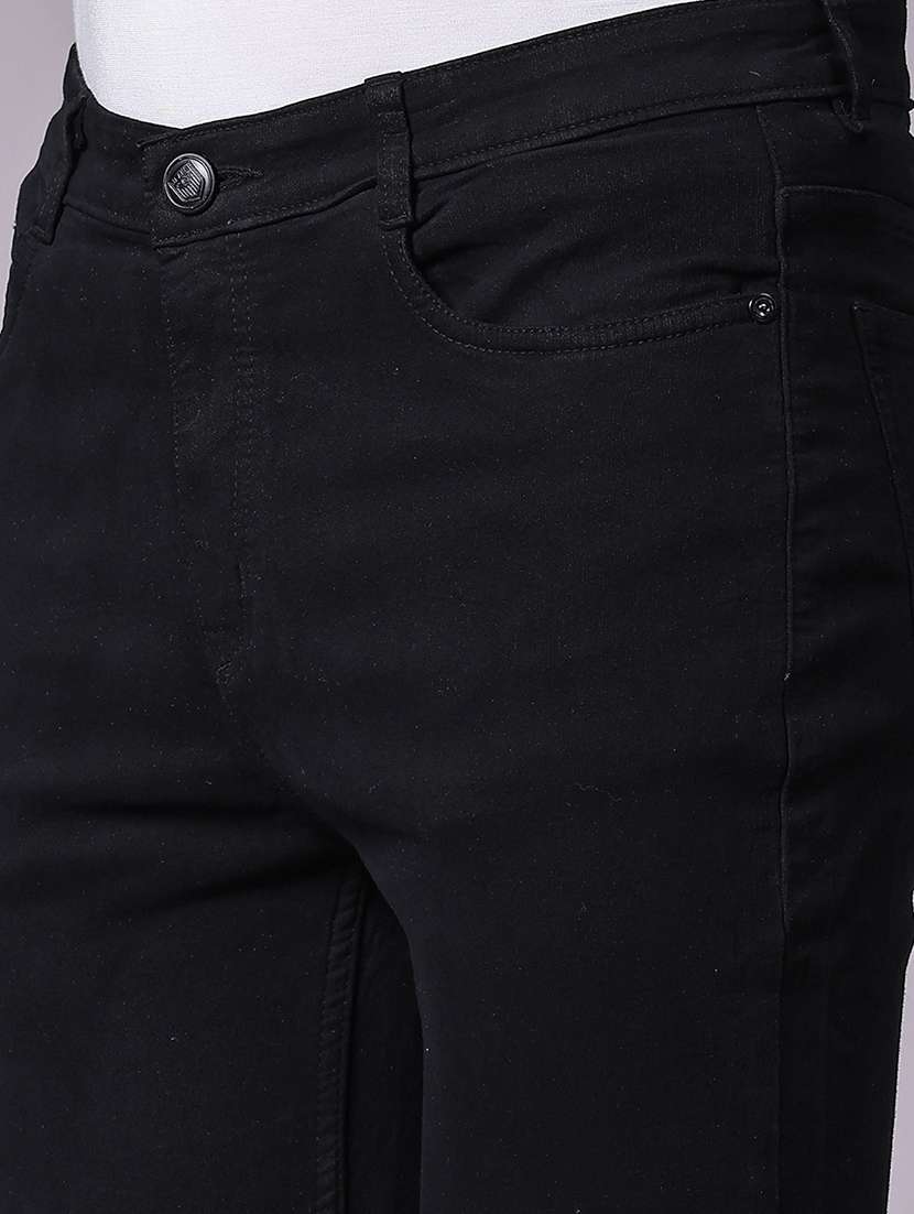 men plain mid rise full length jeans - 22078353 - Standard Image - 4