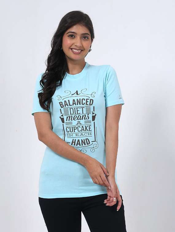 women printed short sleeve regular fit t-shirt - 22078449 - Standard Image - 1
