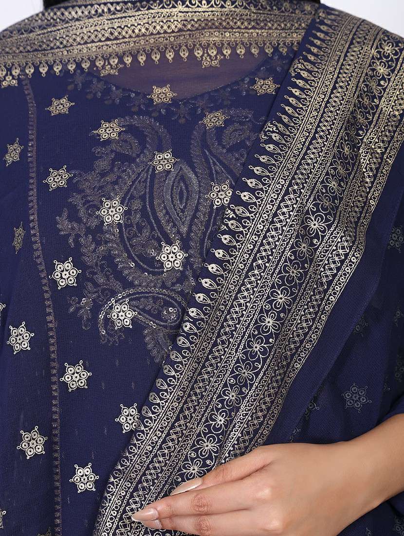 blue cotton kurta pant  set - 22078901 -  Standard Image - 1
