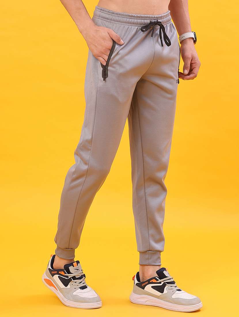 Men Solid Mid Rise Regular Fit Jogger - 22078952 -  Standard Image - 1