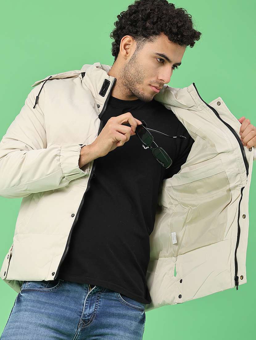 men solid long sleeve bomber jacket - 22078956 -  Standard Image - 1