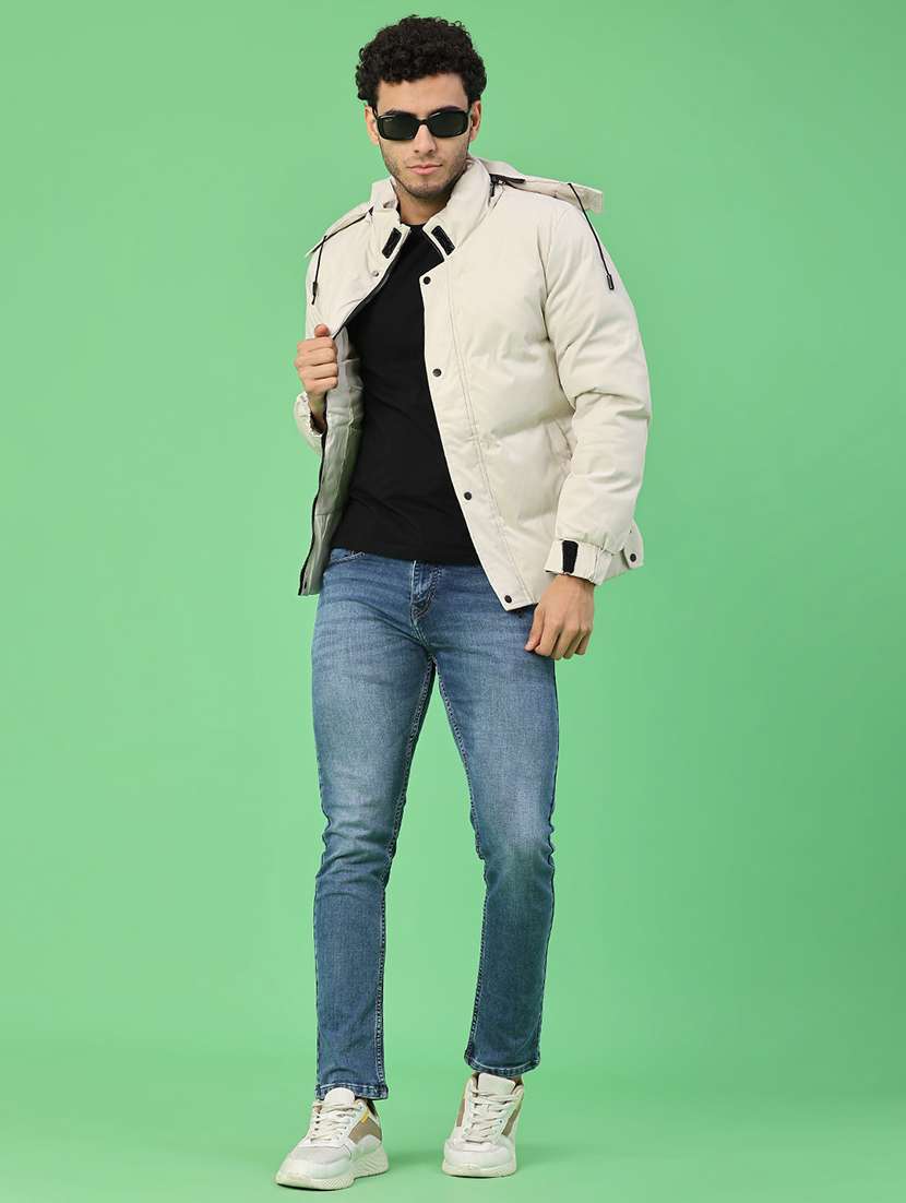 men solid long sleeve bomber jacket - 22078956 -  Standard Image - 4