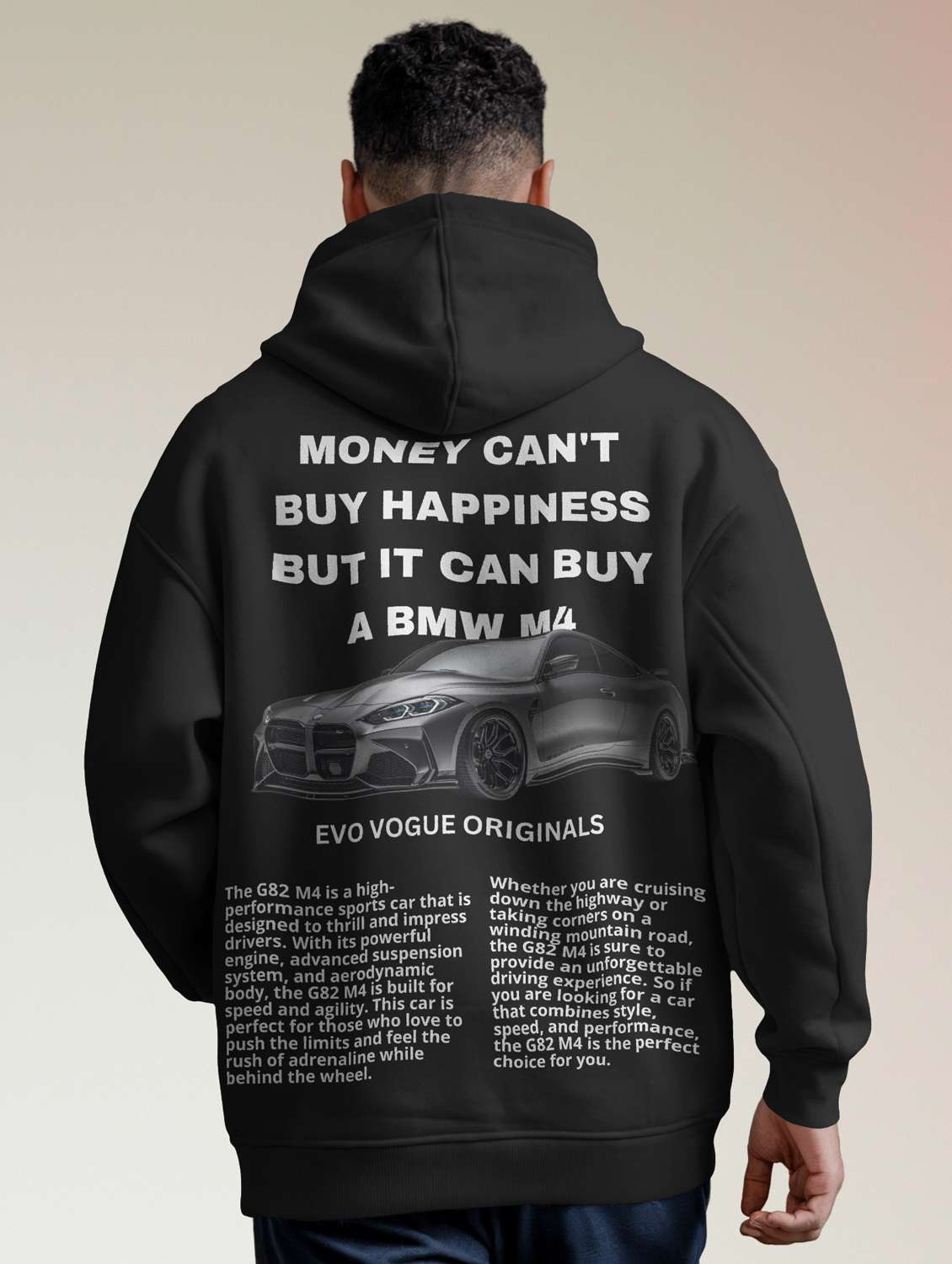 men front & back print long sleeve hooded sweatshirt - 22079126 - Zoom Image - 0