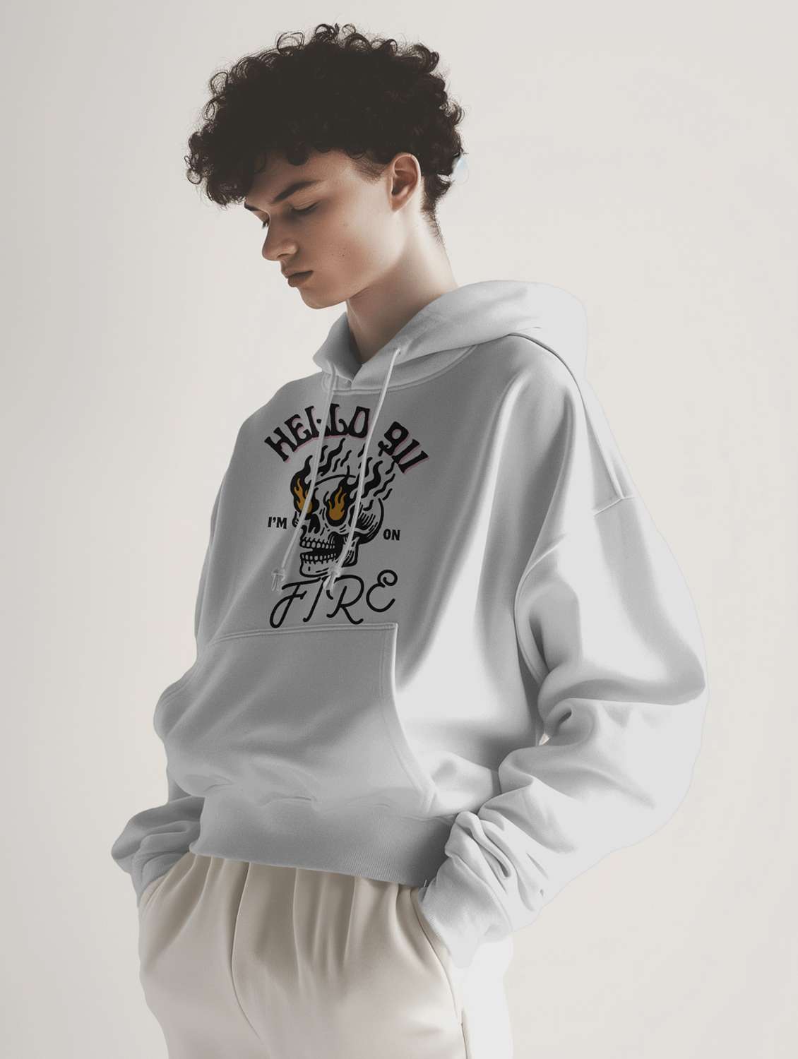 men front & back print long sleeve sweatshirt - 22079144 -  Standard Image - 1