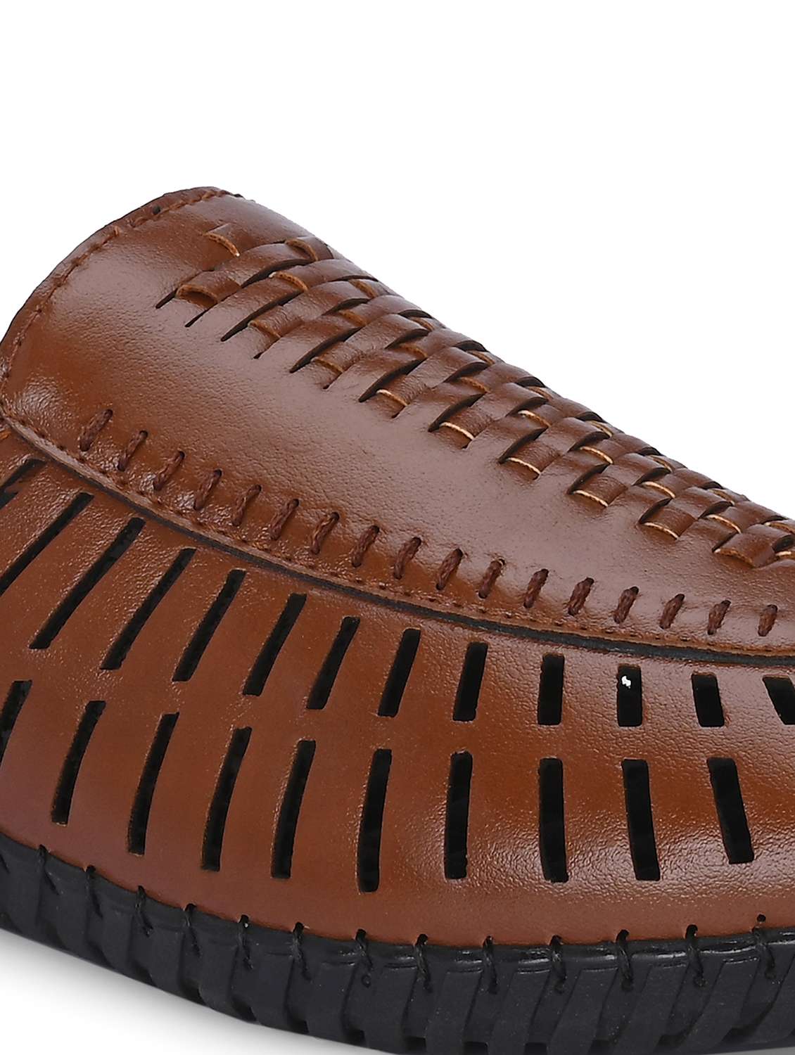 men tan slip on sandal - 22079196 -  Standard Image - 4