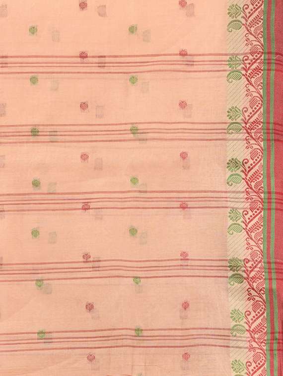 women self design tant saree - 22079274 - Standard Image - 4