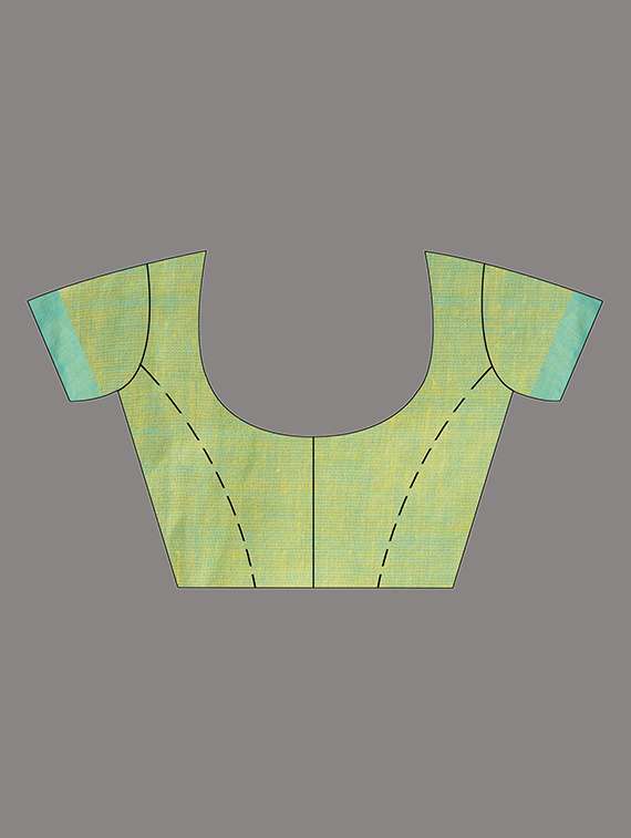 women solid handloom saree with blouse - 22079292 -  Standard Image - 4