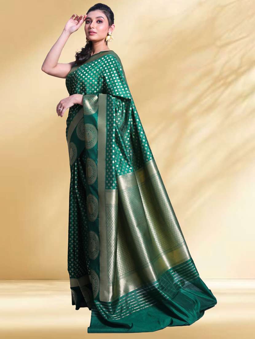 women self design bordered saree with blouse - 22079295 -  Standard Image - 1