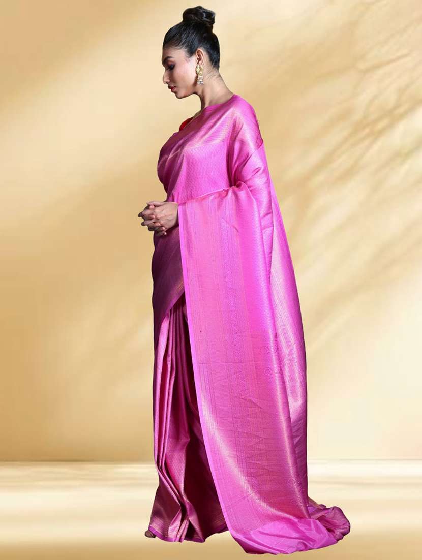 women self design bordered saree with blouse - 22079296 -  Standard Image - 1