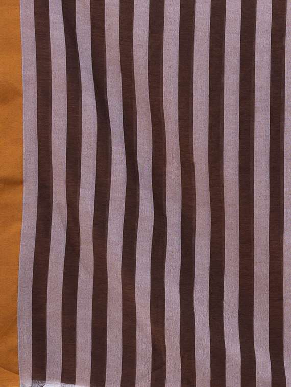 women striped handloom saree with blouse - 22079310 -  Standard Image - 4