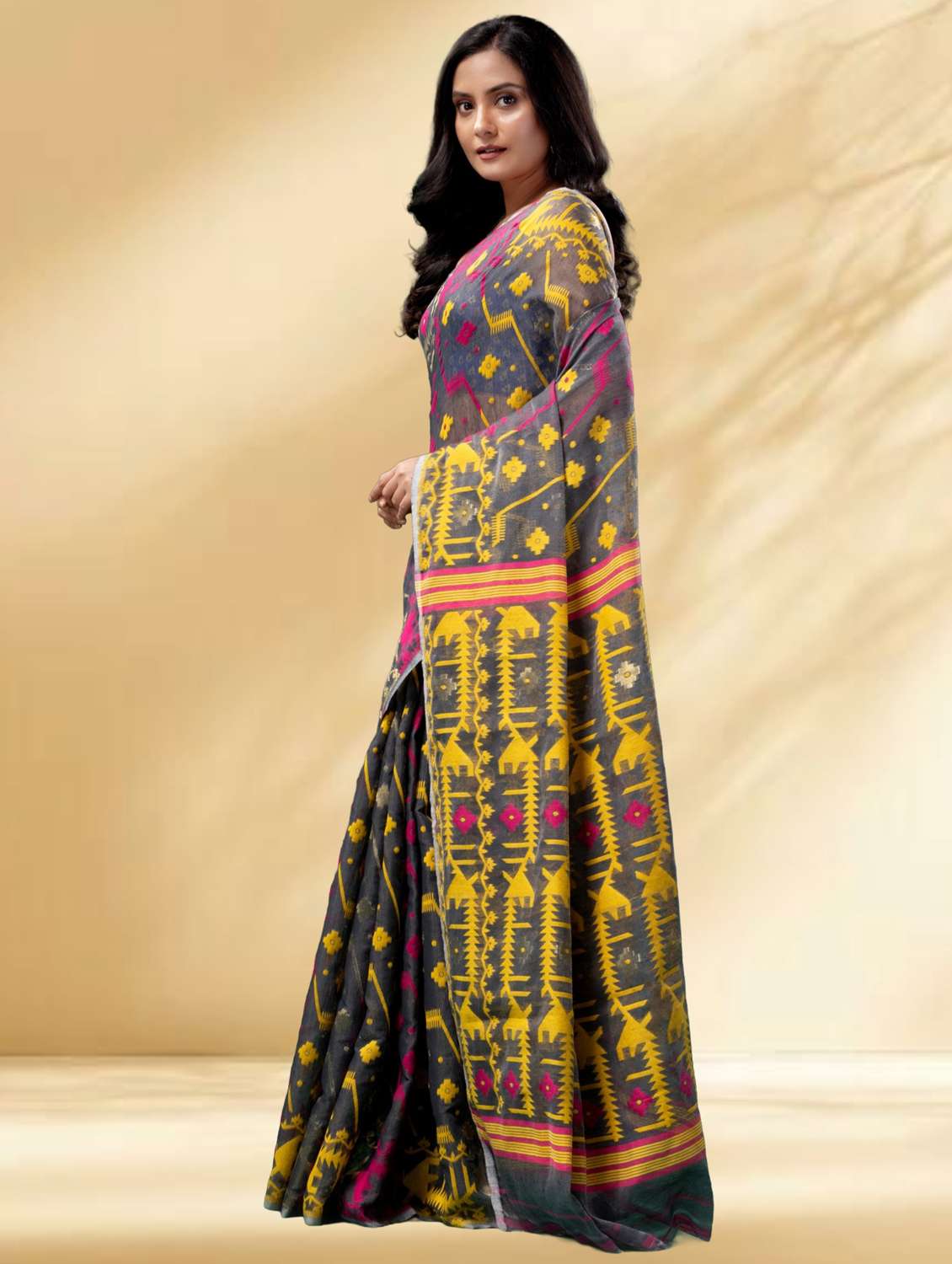 women self design jamdani saree - 22079314 -  Standard Image - 1