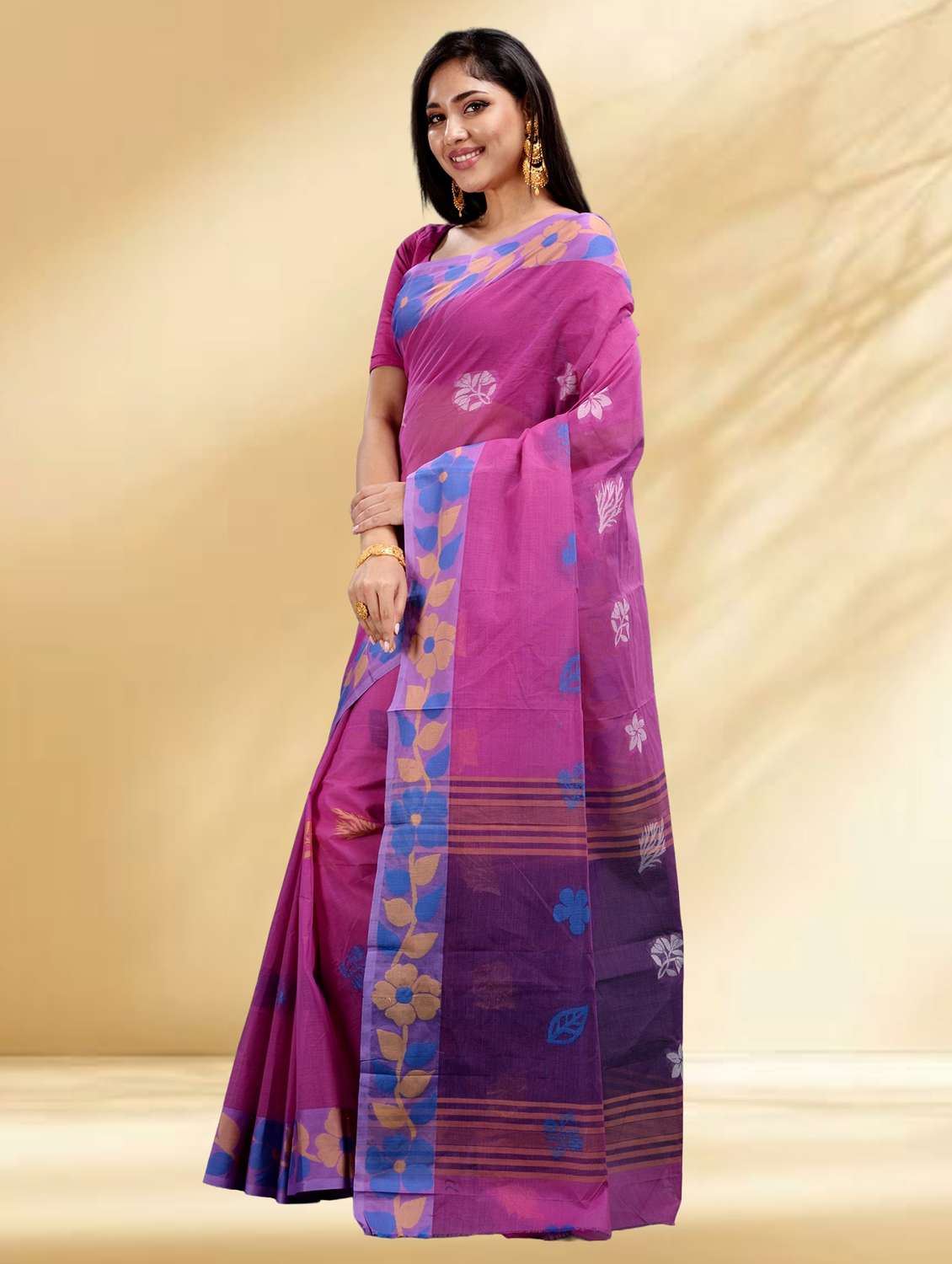women self design handloom saree - 22079332 -  Standard Image - 1
