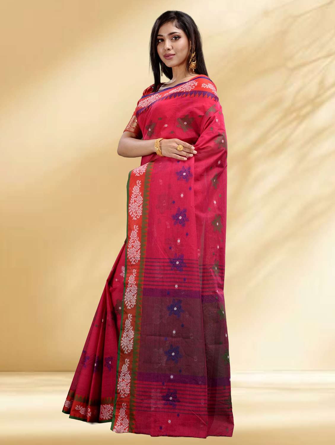 women self design handloom saree - 22079333 -  Standard Image - 1