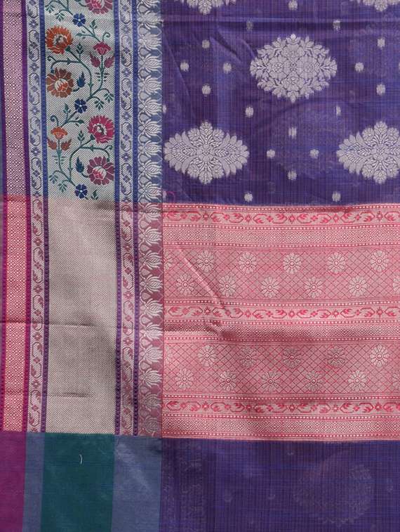 women self design handloom saree with blouse - 22079337 -  Standard Image - 4