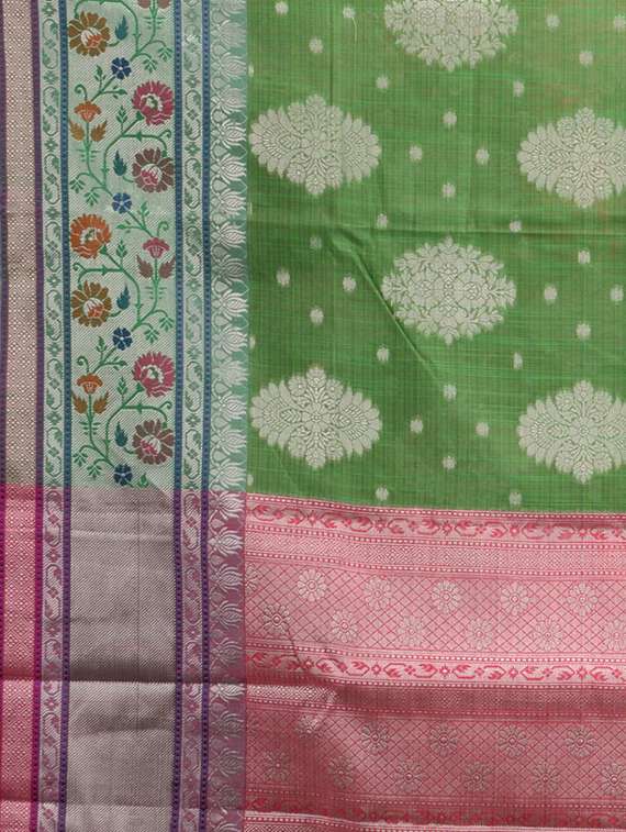 women self design handloom saree with blouse - 22079340 -  Standard Image - 4