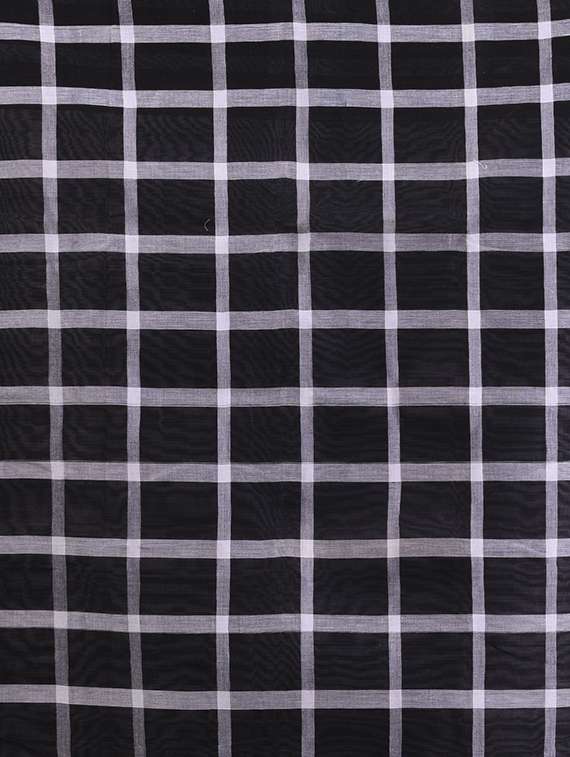women checkered handloom saree - 22079363 - Standard Image - 4