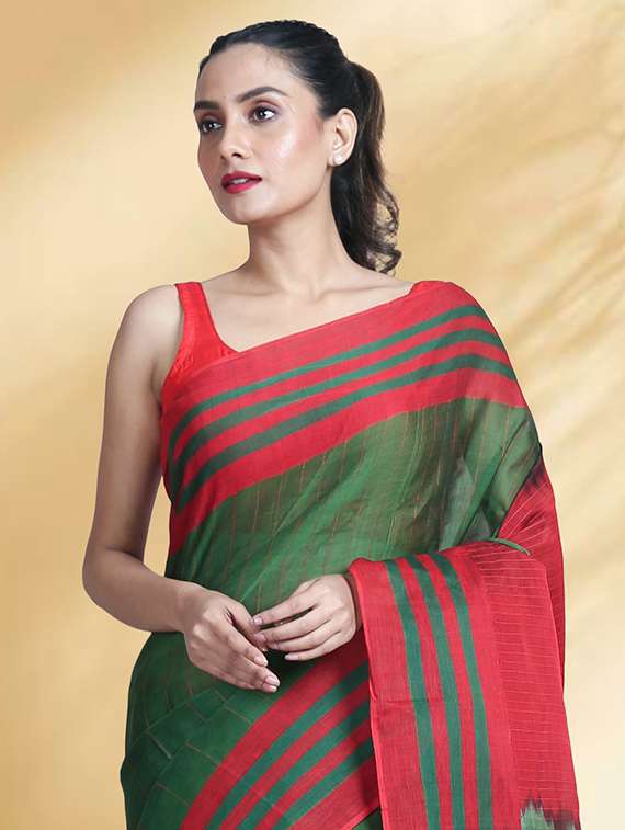 women self design handloom saree - 22079365 - Standard Image - 1
