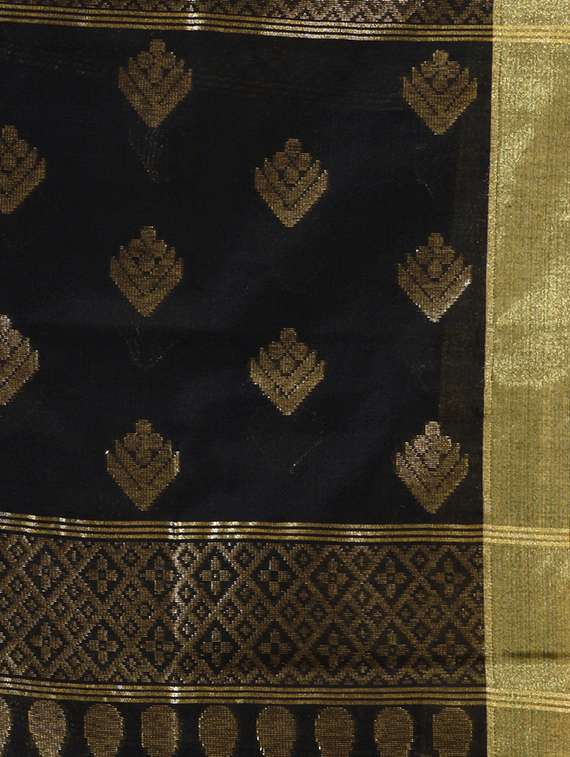 women self design handloom saree with blouse - 22079386 -  Standard Image - 4