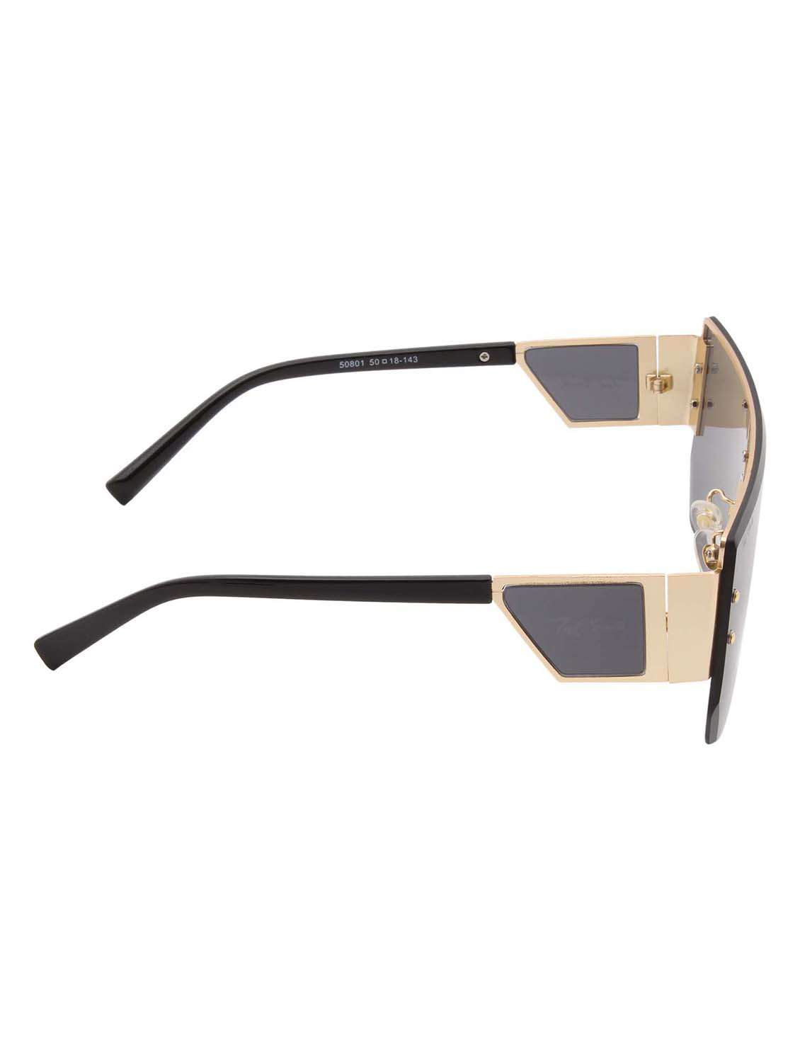 ted smith eyewear unisex |  half rim shield stylish sunglasses |  uv protected | for men and women - 22079417 -  Standard Image - 4