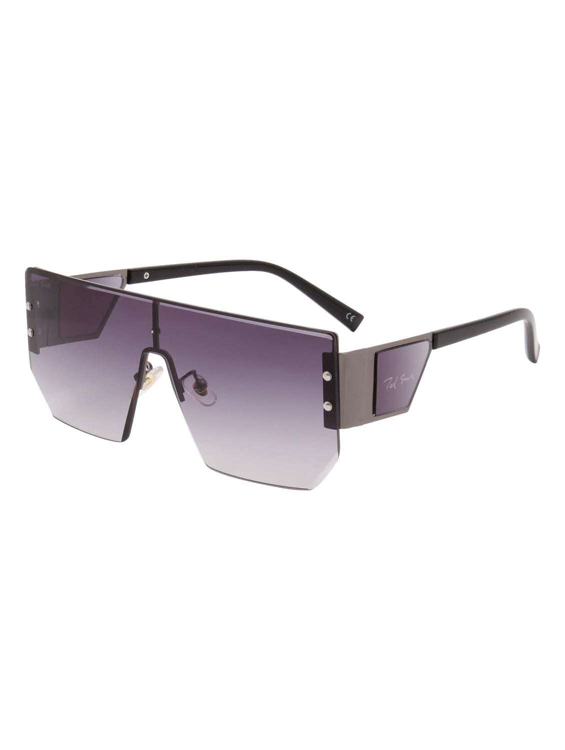 ted smith eyewear unisex |  half rim shield stylish sunglasses |  uv protected | for men and women - 22079418 -  Standard Image - 1