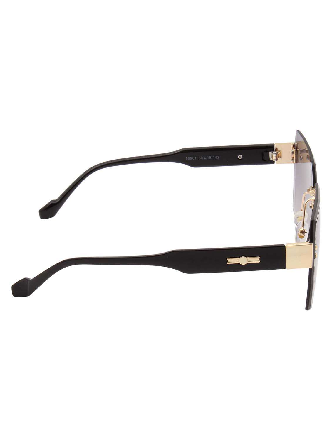 ted smith eyewear unisex | rimless square stylish sunglasses | uv protected | for men and women - 22079420 - Standard Image - 4