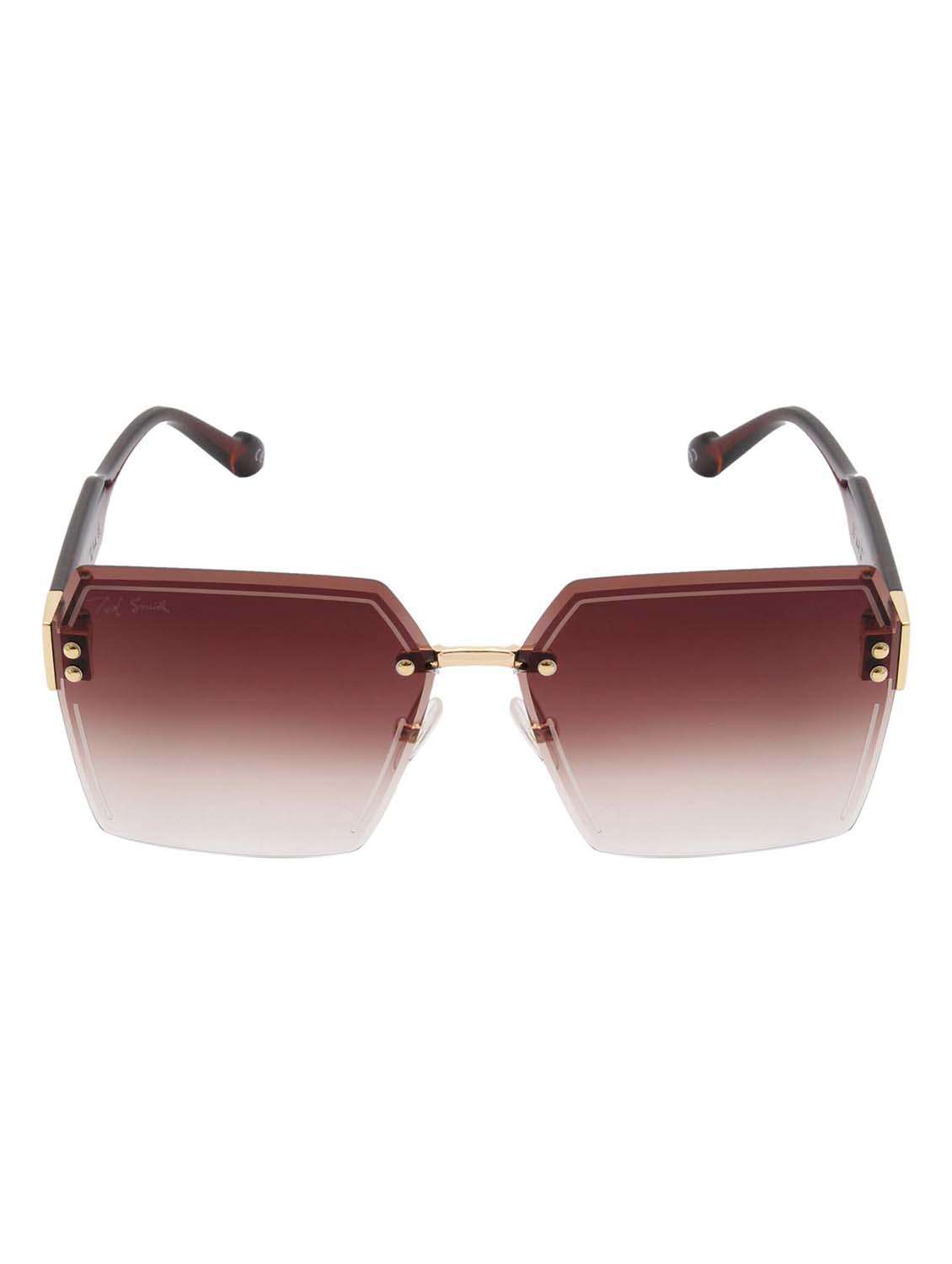 ted smith eyewear unisex |  rimless square stylish sunglasses |  uv protected | for men and women - 22079421 -  Standard Image - 1