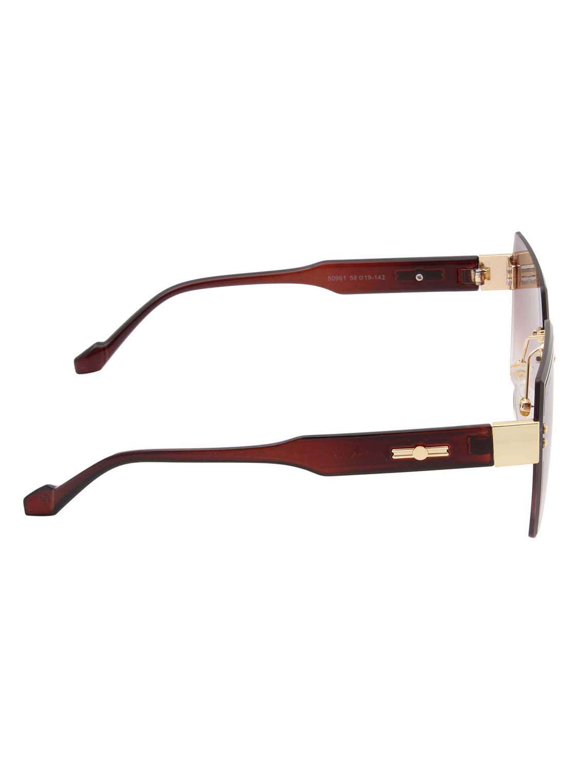 ted smith eyewear unisex |  rimless square stylish sunglasses |  uv protected | for men and women - 22079421 -  Standard Image - 4