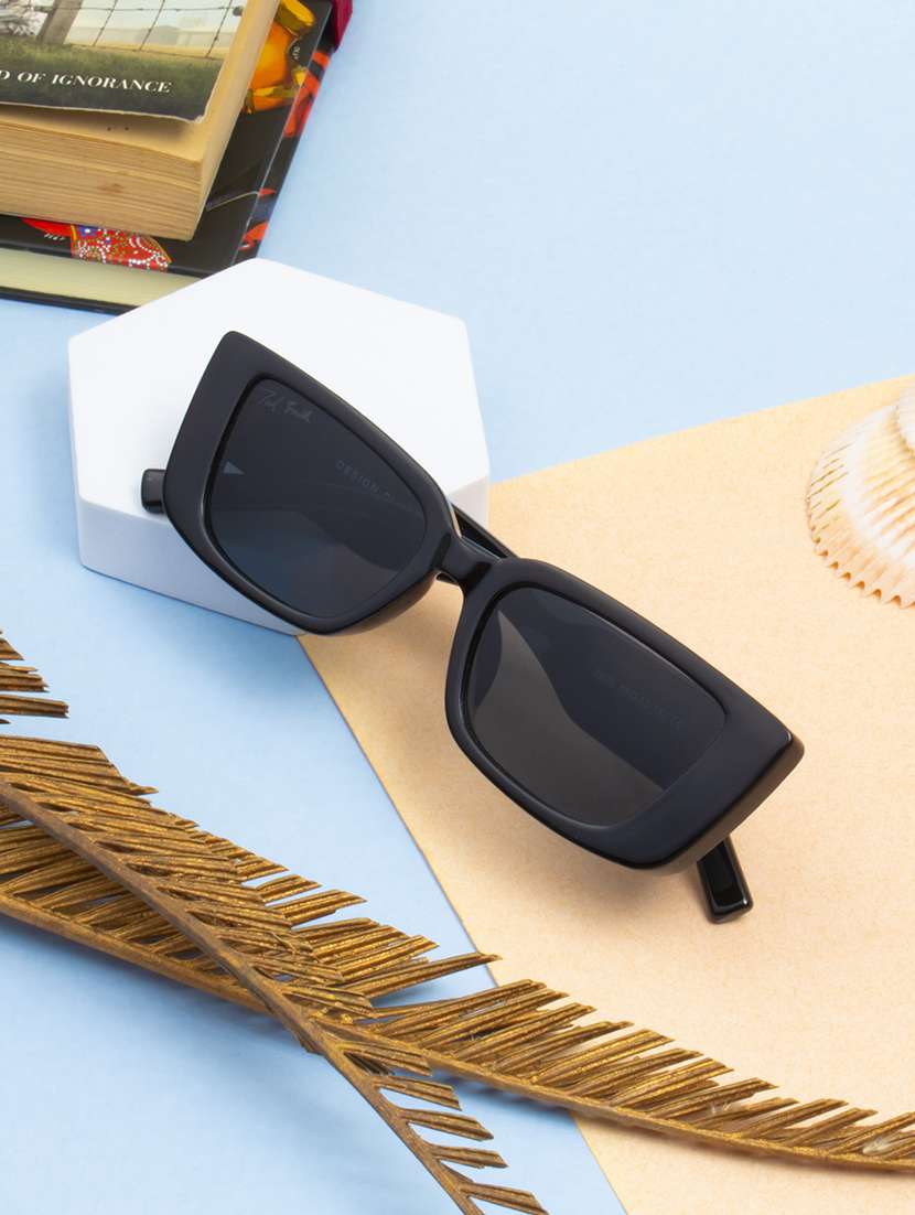ted smith eyewear unisex | full rim rectangle stylish sunglasses | uv protected | for men and women - 22079425 - Zoom Image - 0