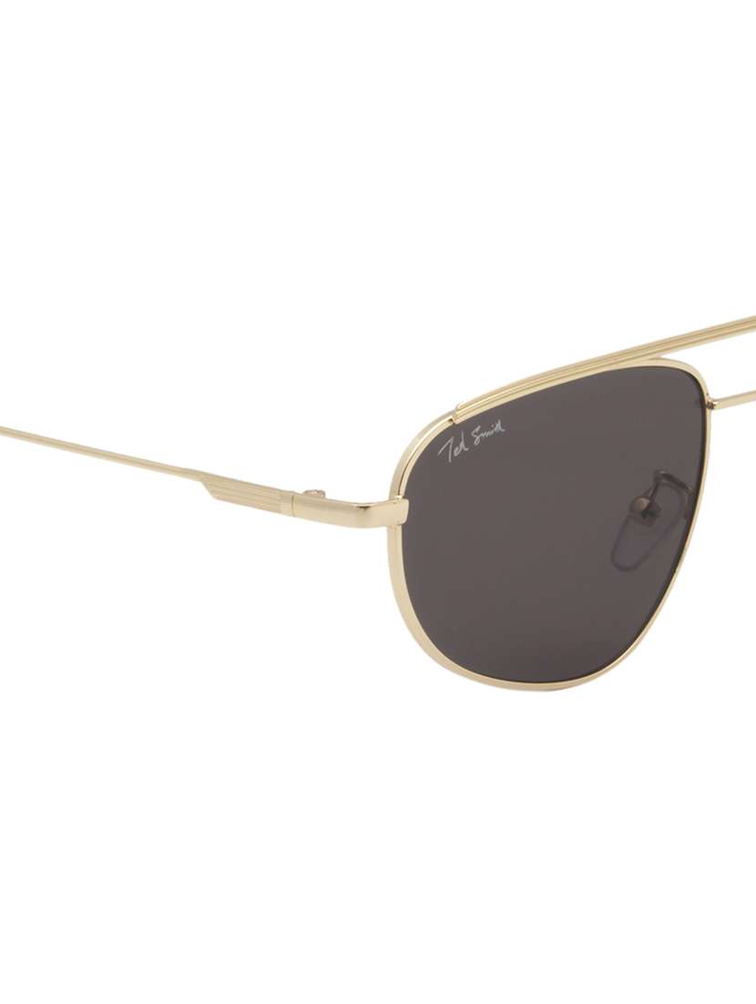 ted smith eyewear unisex | full rim aviator stylish sunglasses | uv protected | for men and women - 22079426 - Standard Image - 6