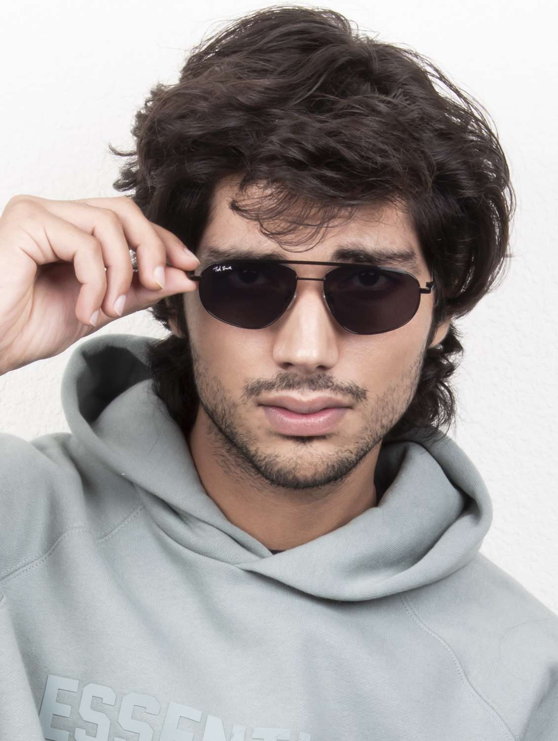 ted smith eyewear unisex | full rim aviator stylish sunglasses | uv protected | for men and women - 22079429 - Standard Image - 1