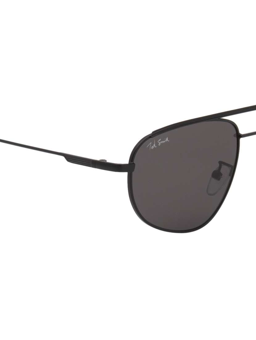 ted smith eyewear unisex | full rim aviator stylish sunglasses | uv protected | for men and women - 22079429 - Standard Image - 6