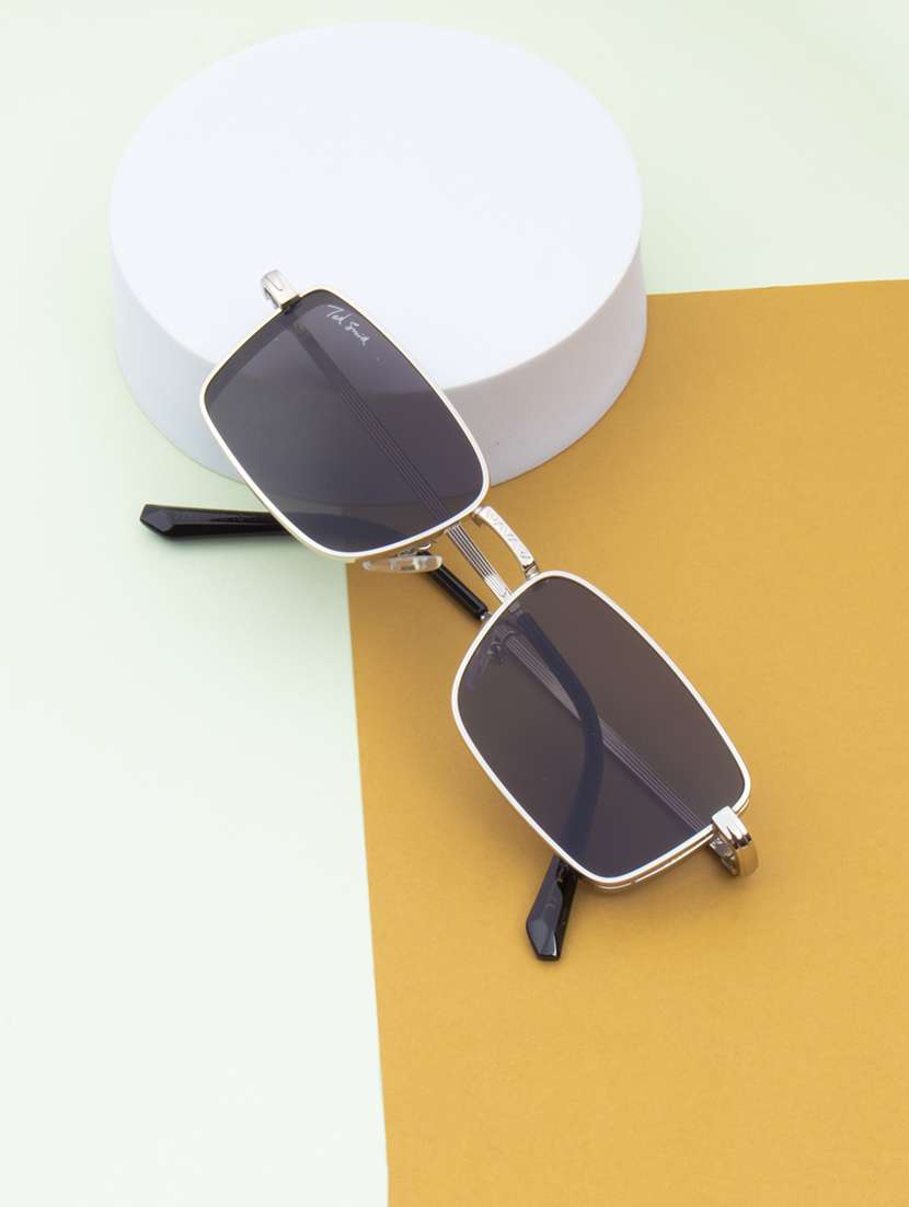 ted smith eyewear unisex |  full rim rectangle stylish sunglasses |  uv protected | for men and women