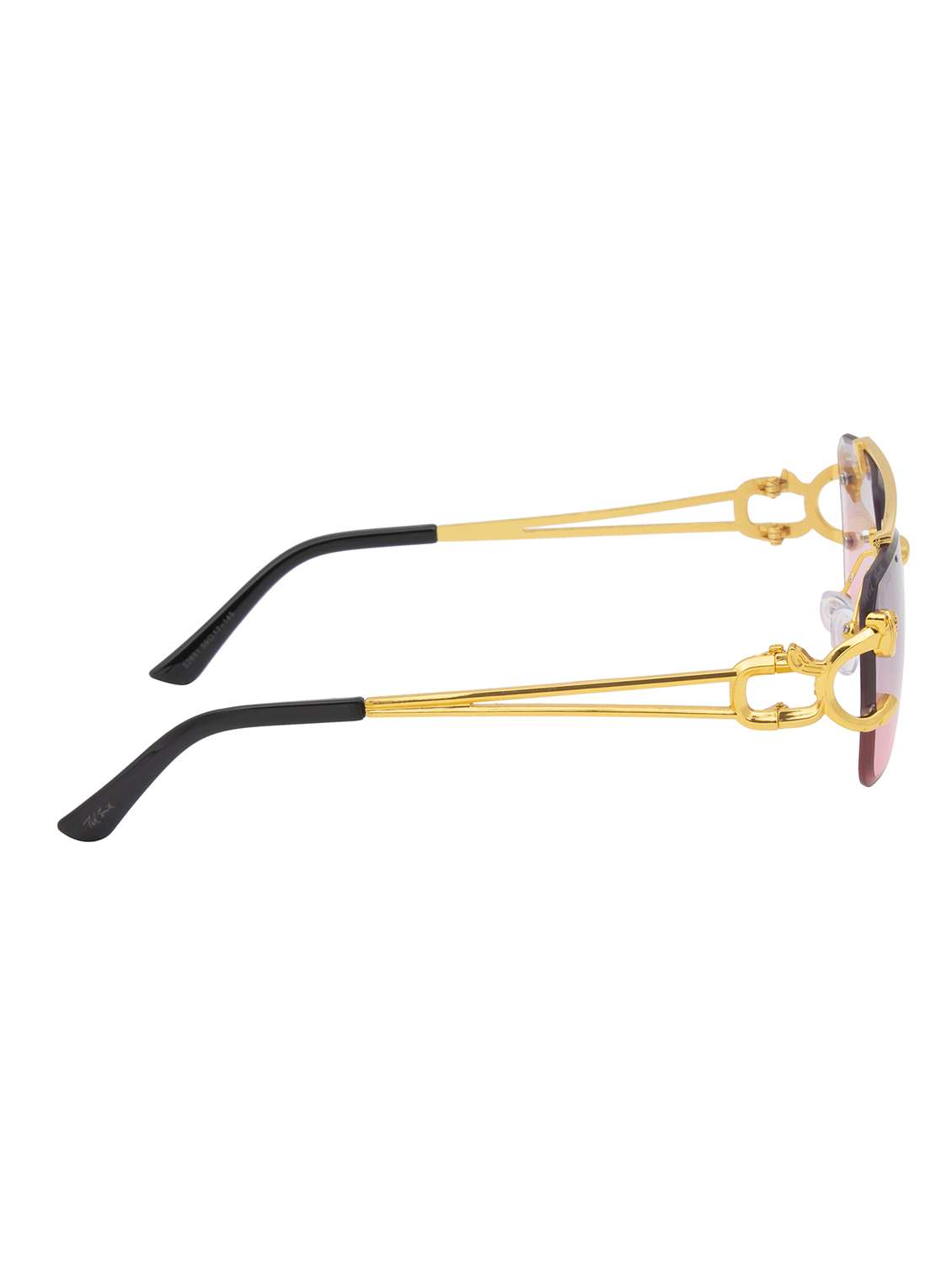 ted smith eyewear unisex | rimless aviator stylish sunglasses | uv protected | for men and women - 22079436 - Standard Image - 4