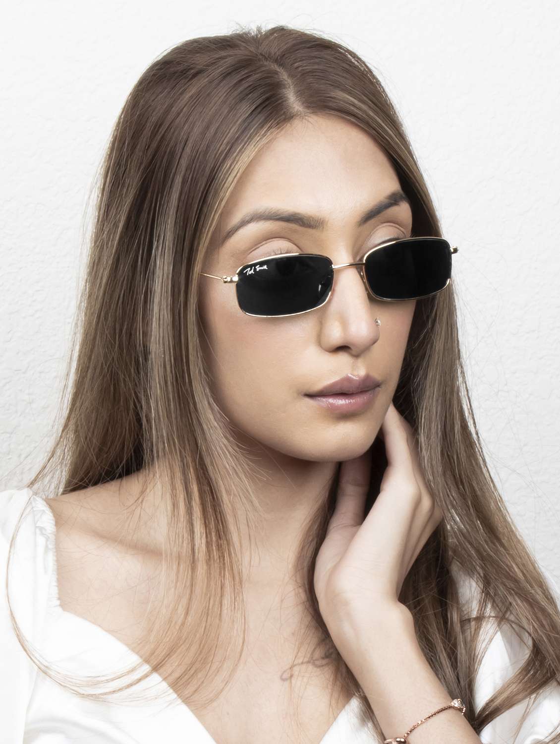 ted smith eyewear unisex |  full rim wayfarer stylish sunglasses |  uv protected | for men and women - 22079438 -  Standard Image - 1