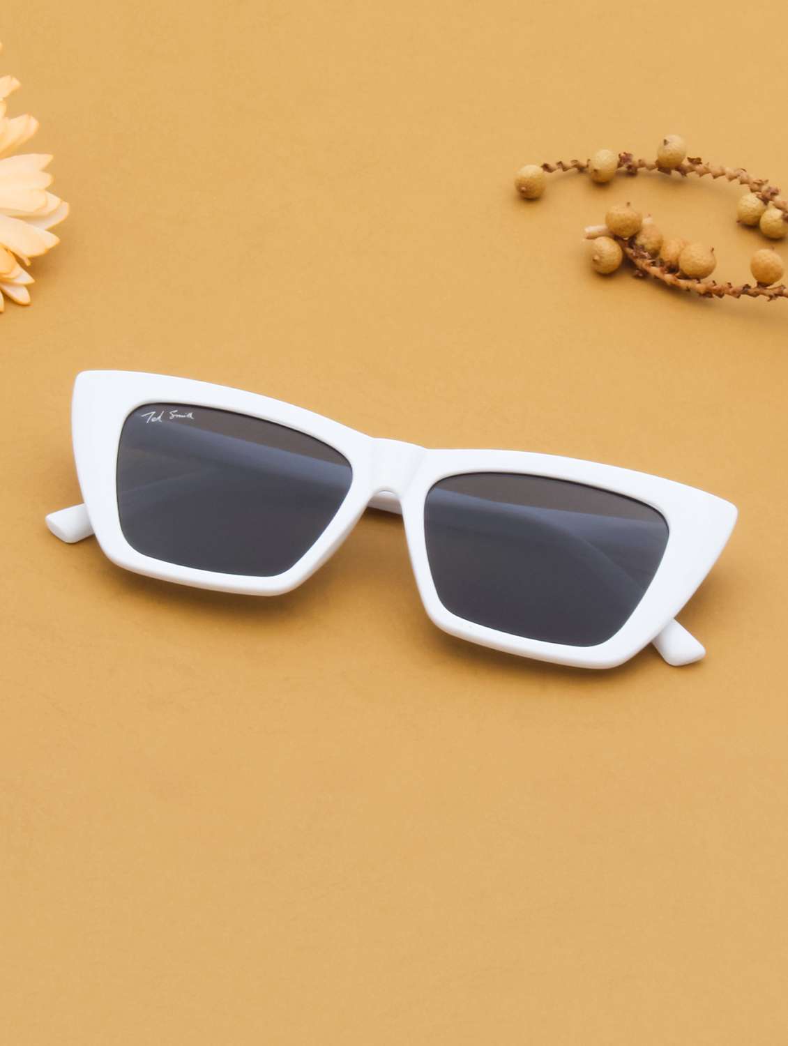 ted smith eyewear  |  full rim cat-eye stylish sunglasses |  uv protected | for  women