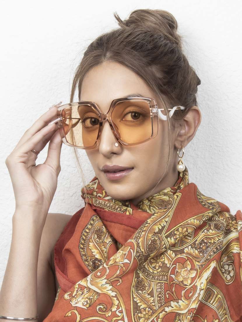 ted smith eyewear  |  full rim over-sized stylish sunglasses |  uv protected | for  women - 22079450 -  Standard Image - 1