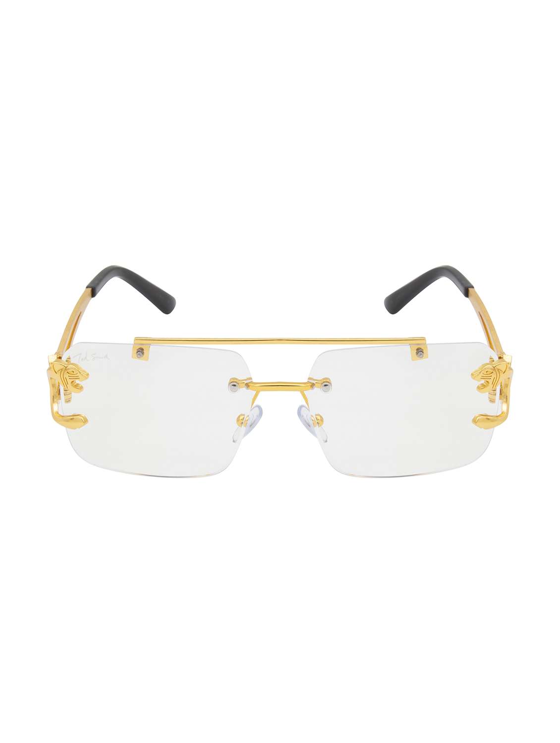 ted smith eyewear unisex |  rimless aviator stylish sunglasses |  uv protected | for men and women - 22079451 -  Standard Image - 1