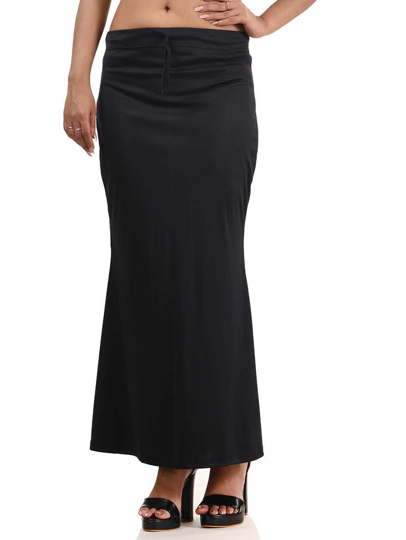 women solid mid rise saree shaper