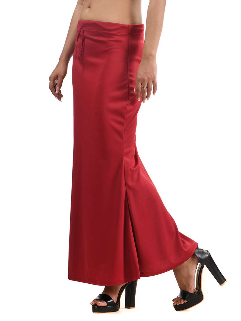 women solid mid rise saree shaper - 22079465 - Standard Image - 1