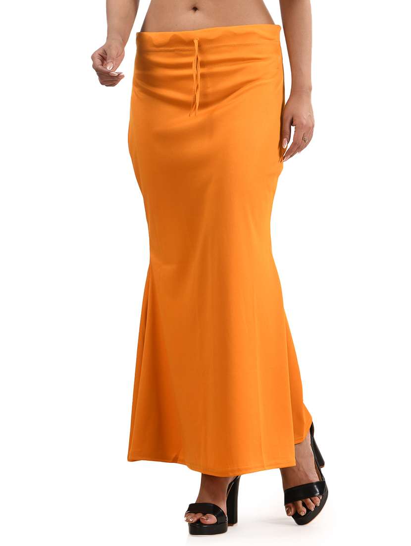 women solid mid rise saree shaper