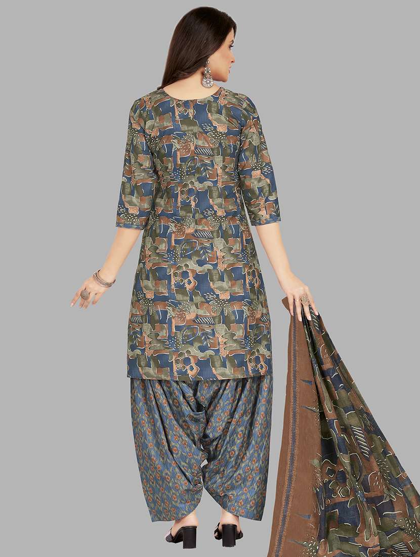 women printed unstitched salwar suit set - 22079473 -  Standard Image - 1